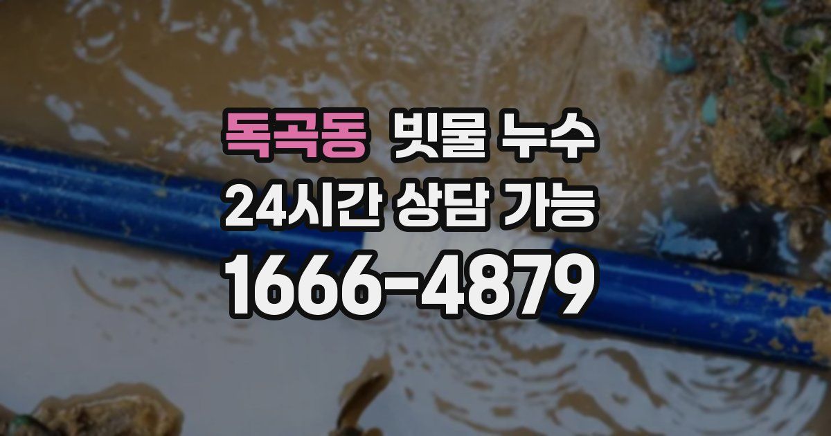 독곡동 빗물 누수