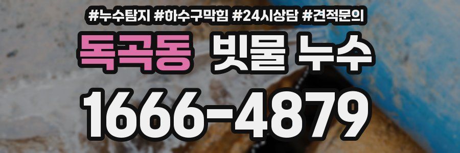 독곡동 빗물 누수