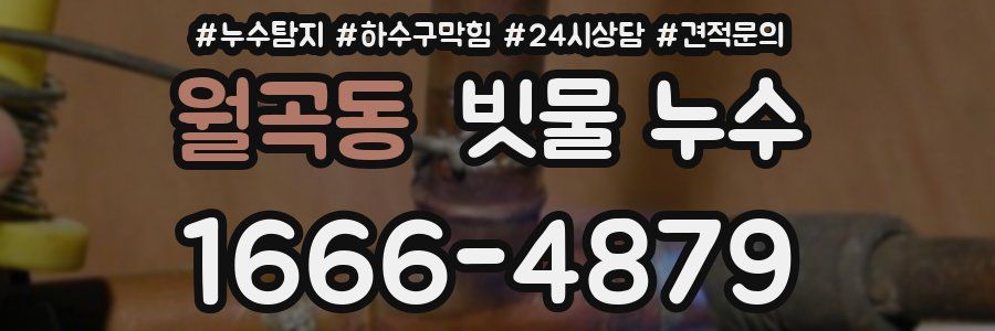 월곡동 빗물 누수