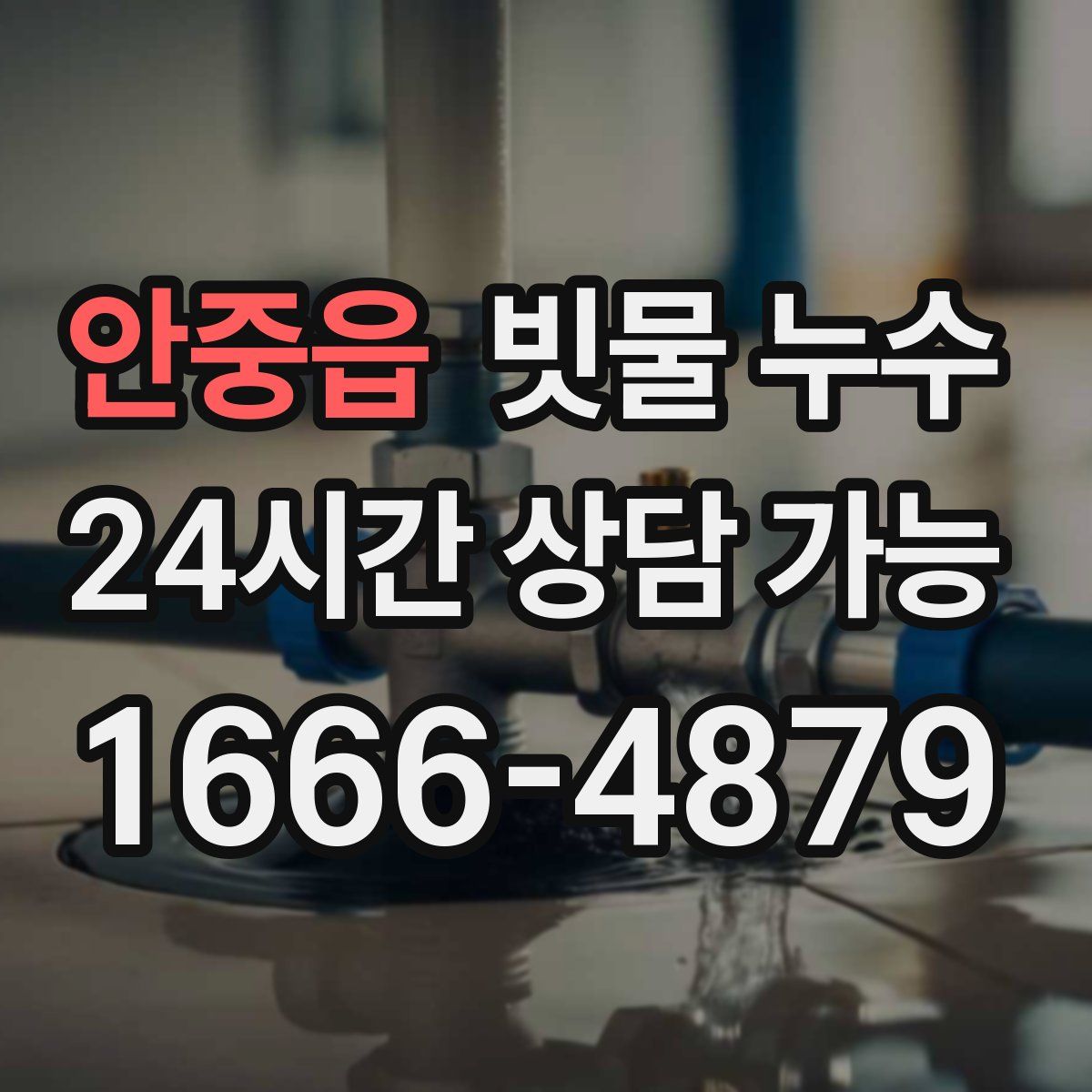 안중읍 빗물 누수