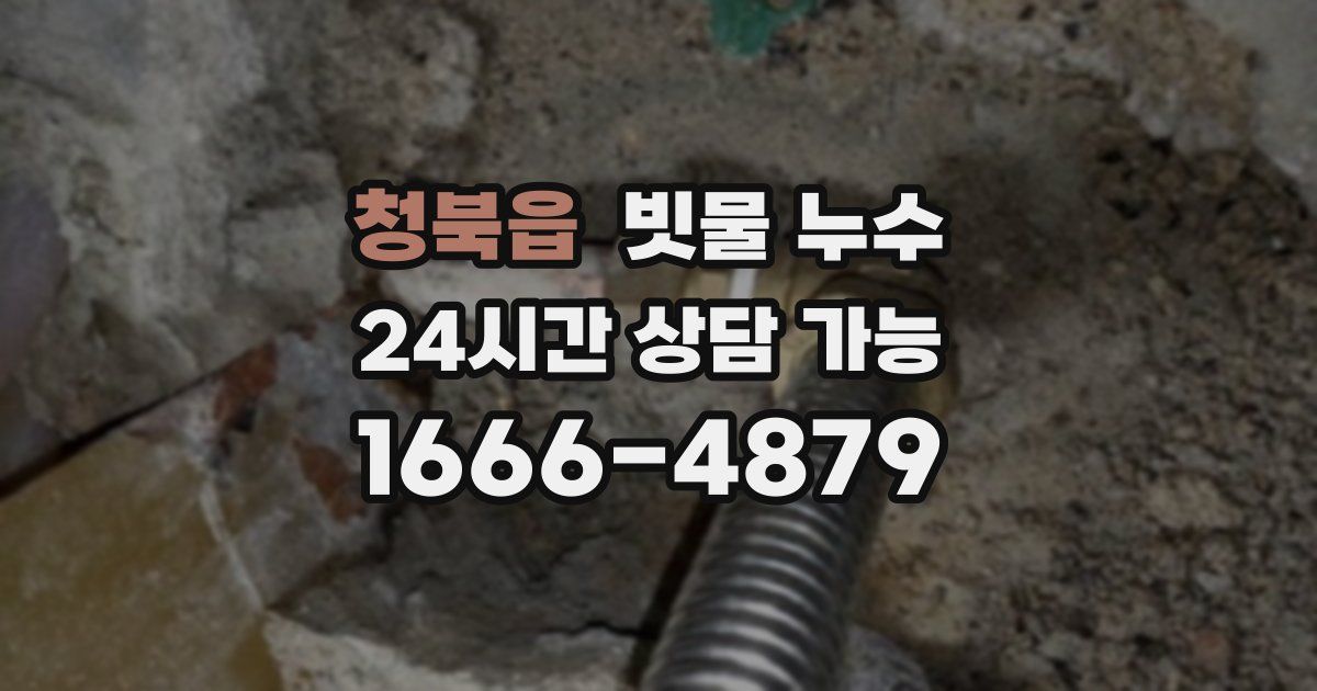 청북읍 빗물 누수