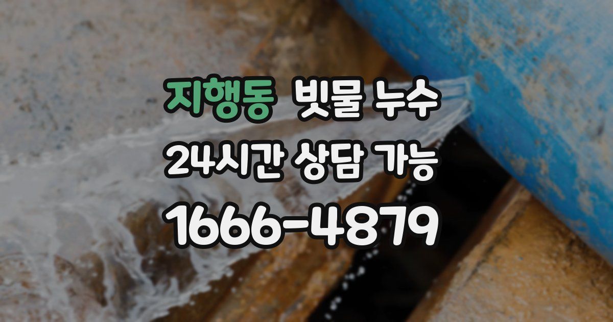 지행동 빗물 누수
