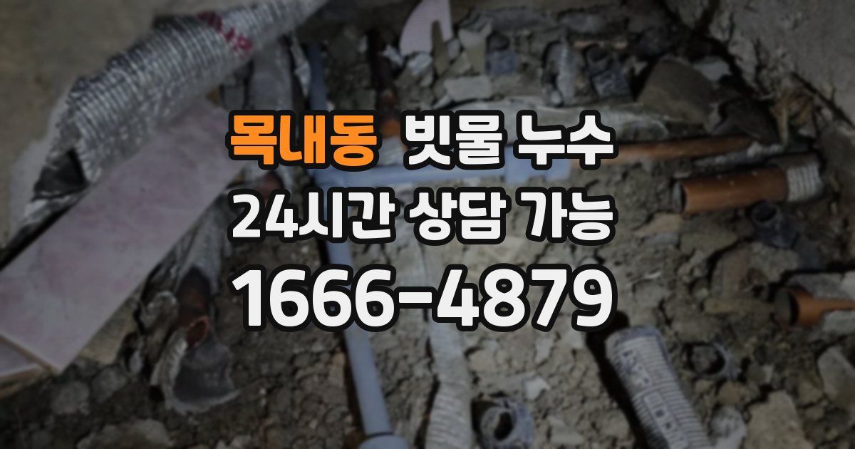 목내동 빗물 누수