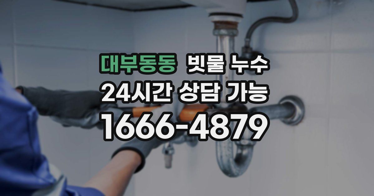 대부동동 빗물 누수
