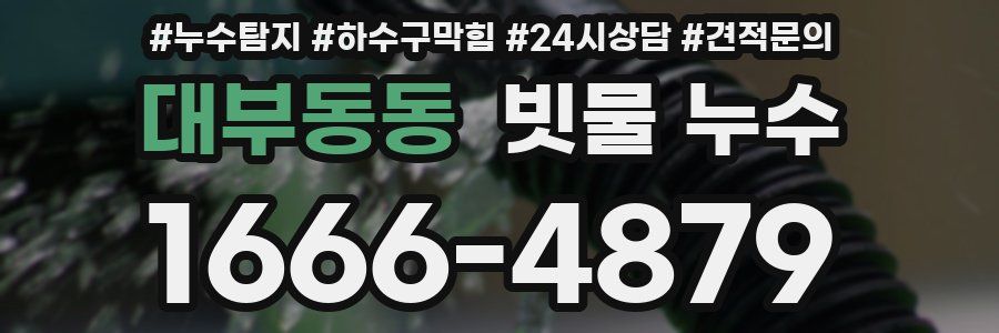 대부동동 빗물 누수