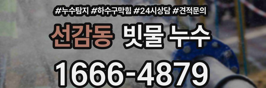 선감동 빗물 누수