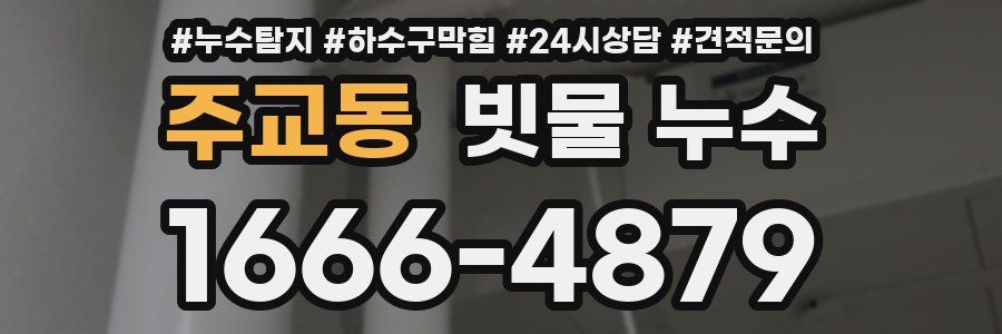 주교동 빗물 누수