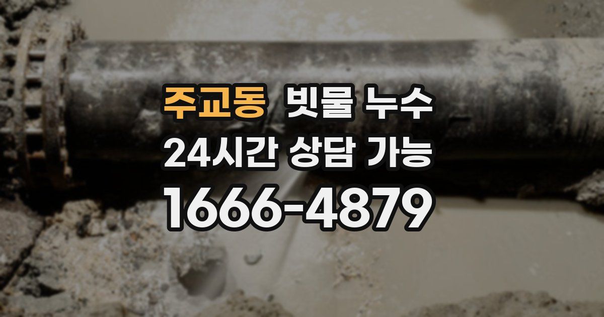 주교동 빗물 누수