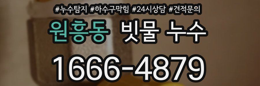 원흥동 빗물 누수
