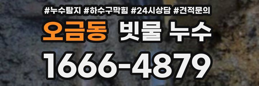 오금동 빗물 누수