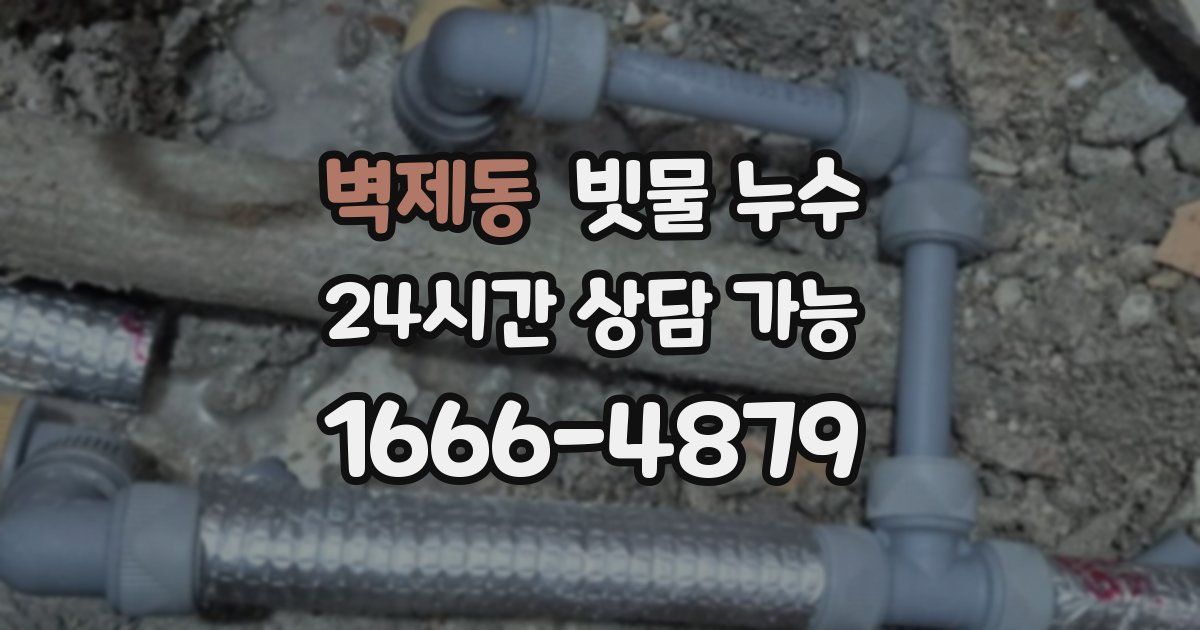벽제동 빗물 누수