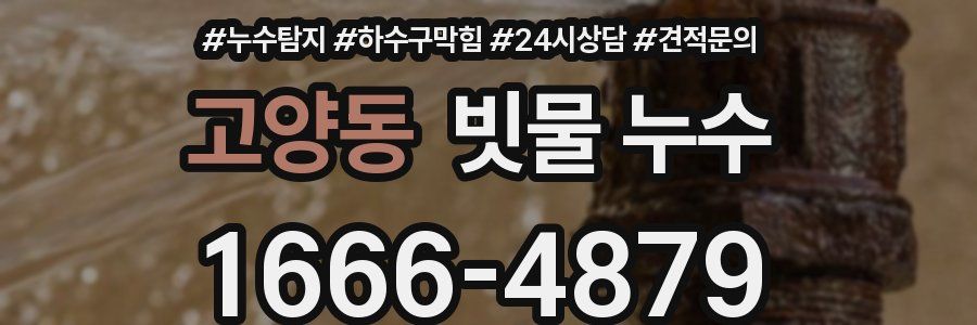고양동 빗물 누수