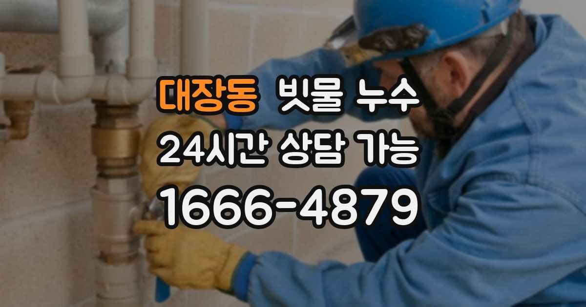 대장동 빗물 누수