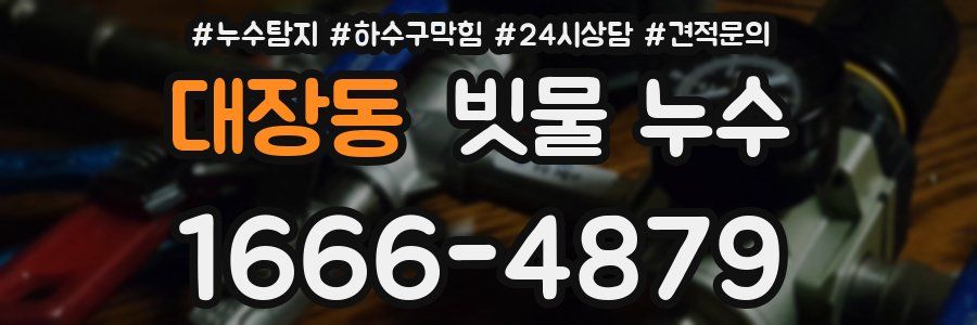 대장동 빗물 누수