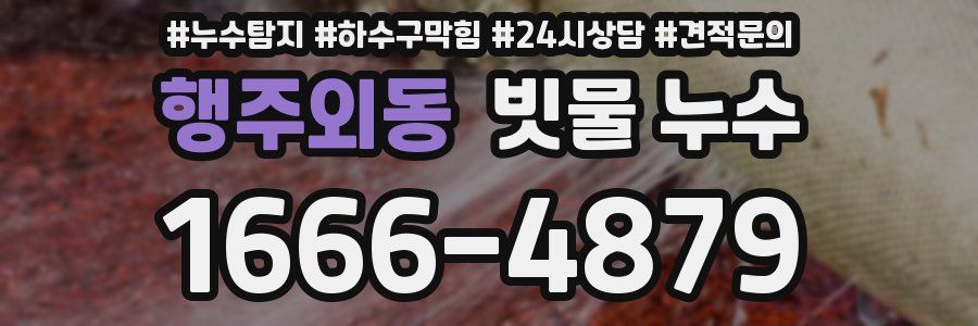 행주외동 빗물 누수
