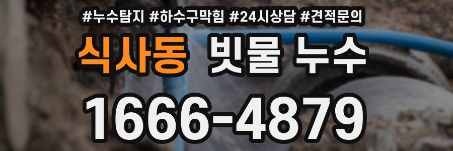식사동 빗물 누수