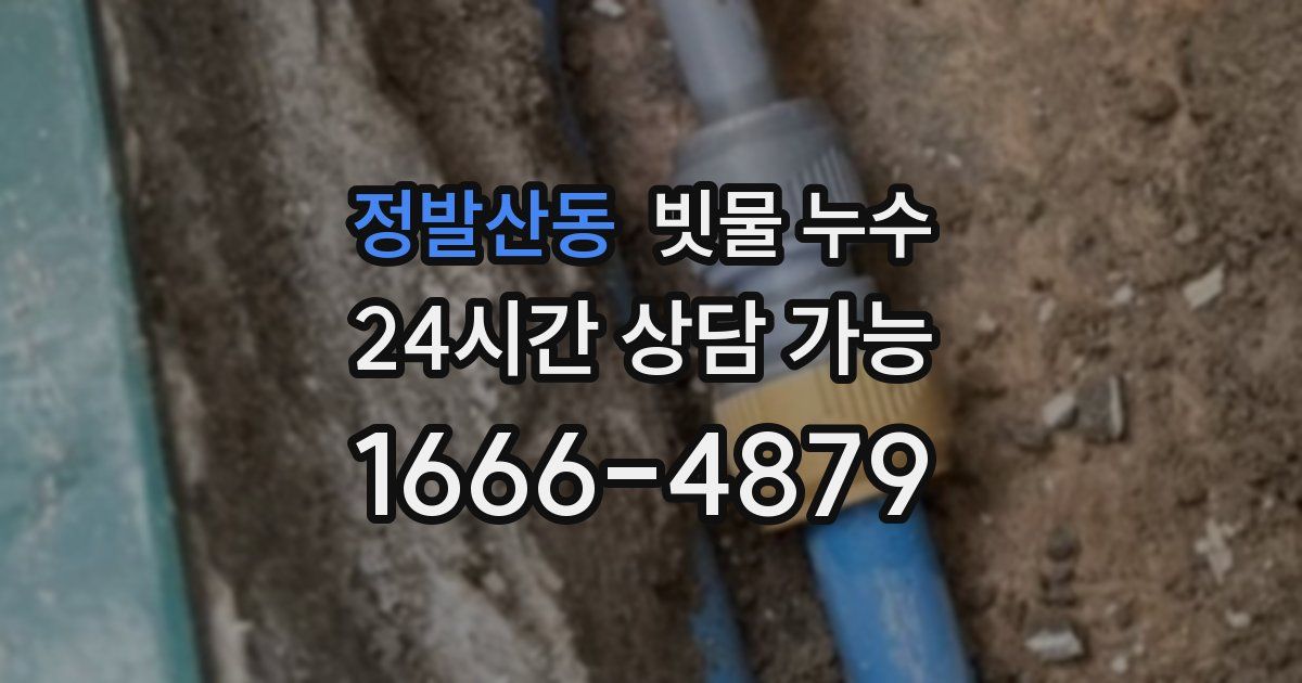 정발산동 빗물 누수