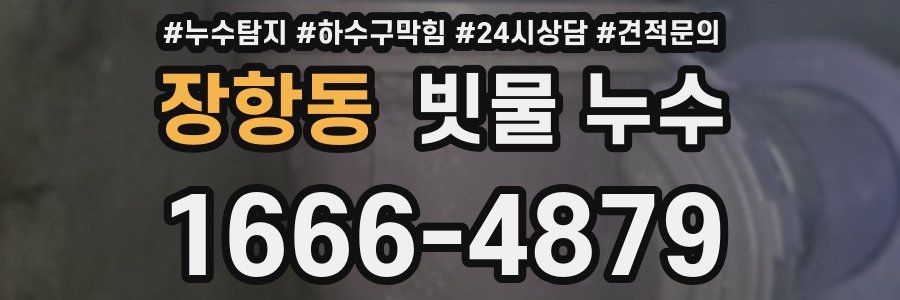 장항동 빗물 누수