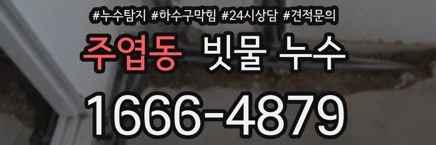 주엽동 빗물 누수