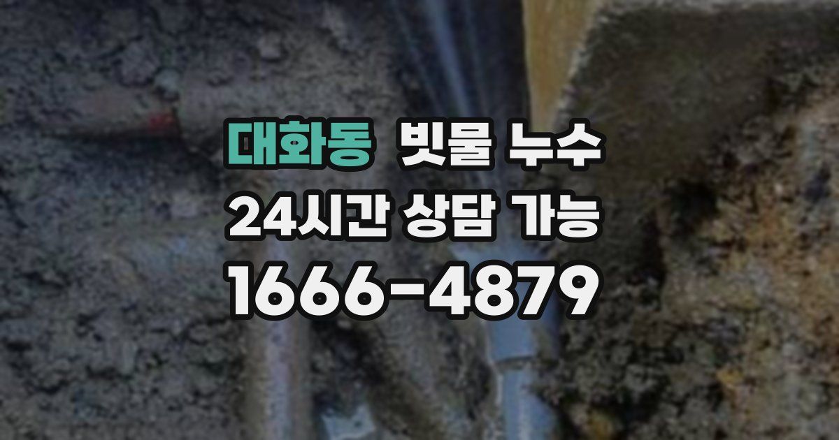 대화동 빗물 누수