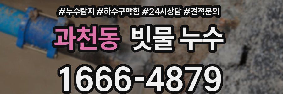 과천동 빗물 누수