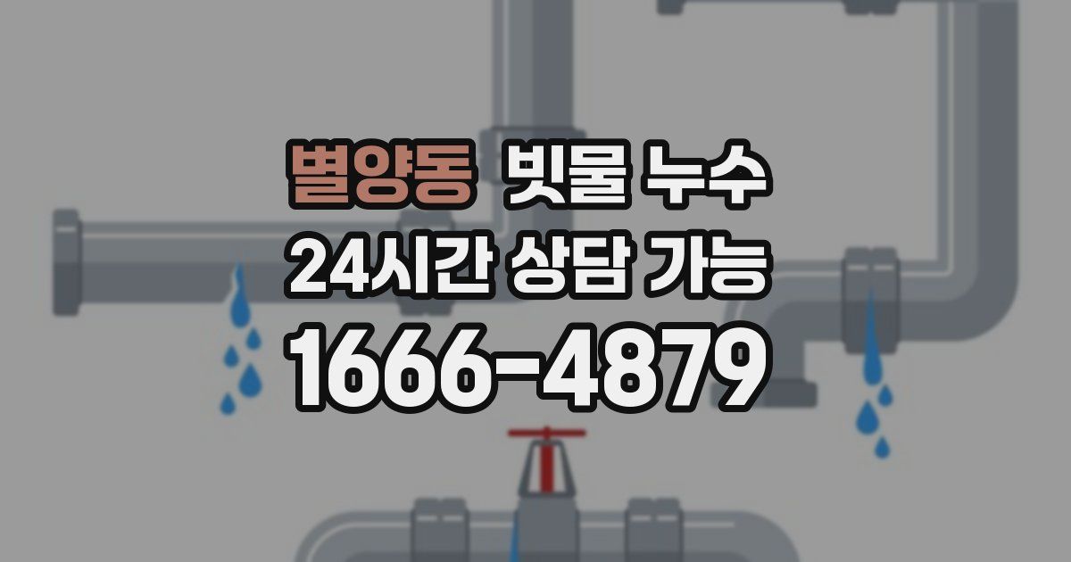 별양동 빗물 누수