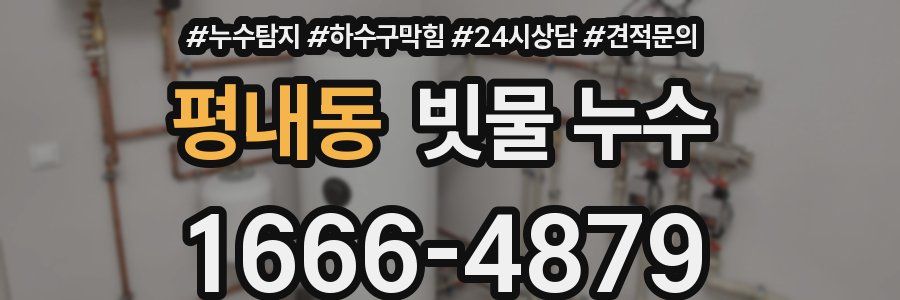 평내동 빗물 누수