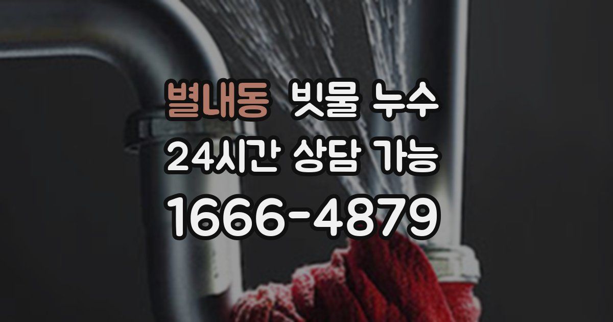 별내동 빗물 누수