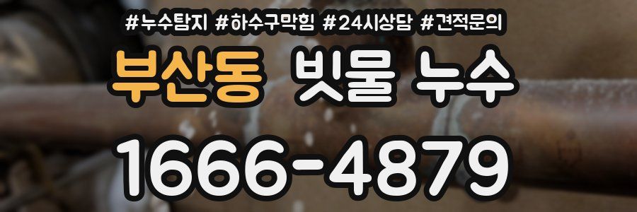 부산동 빗물 누수