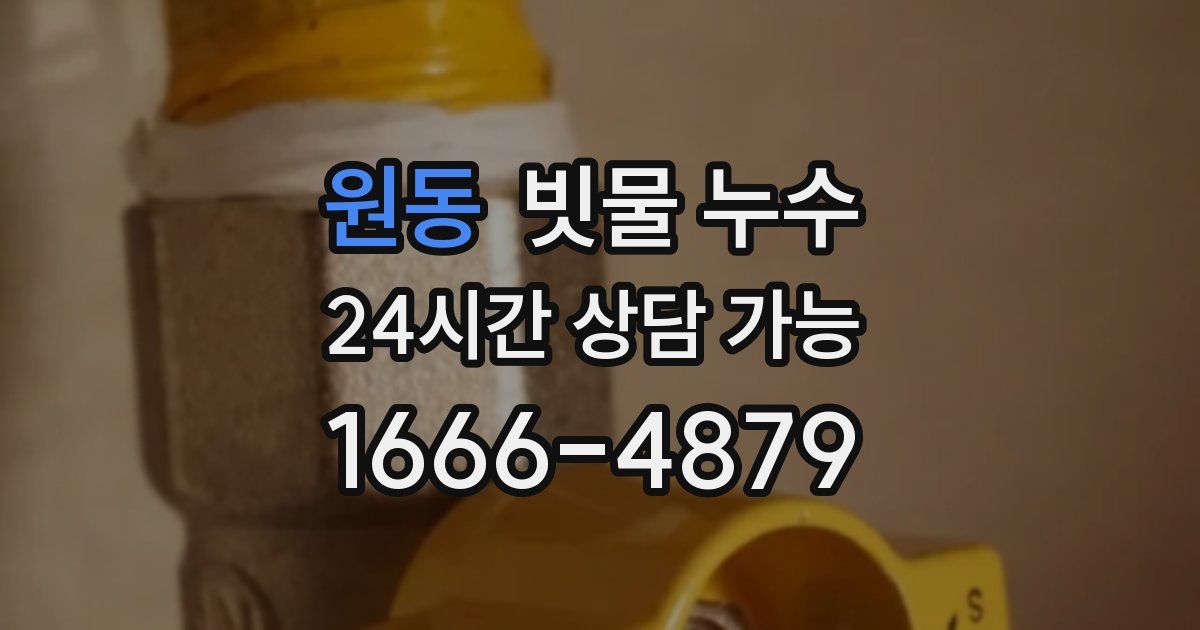 원동 빗물 누수
