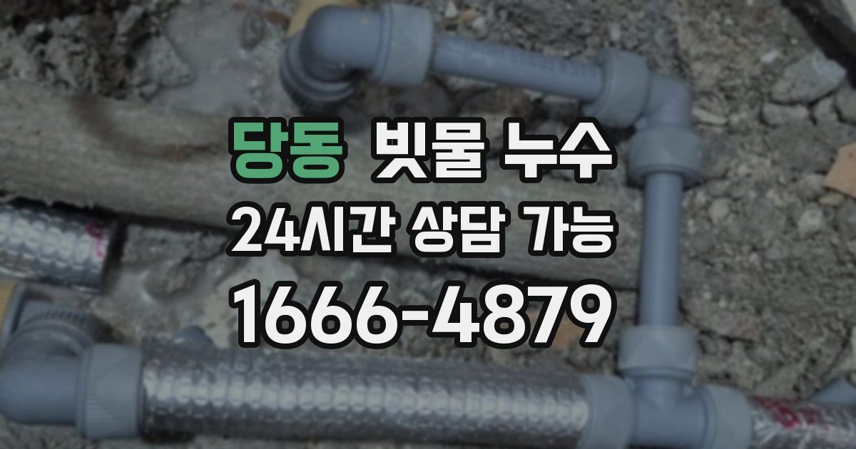 당동 빗물 누수