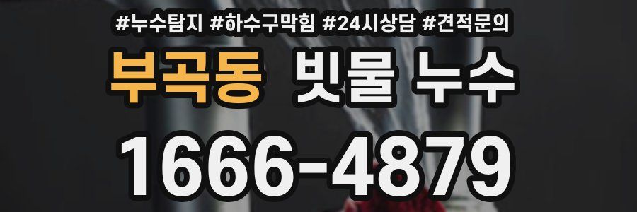 부곡동 빗물 누수
