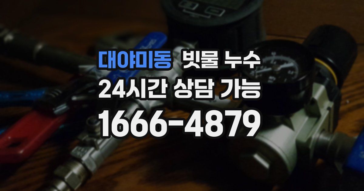 대야미동 빗물 누수