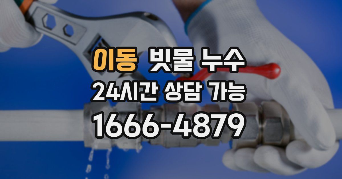 이동 빗물 누수
