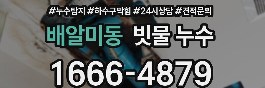 배알미동 빗물 누수