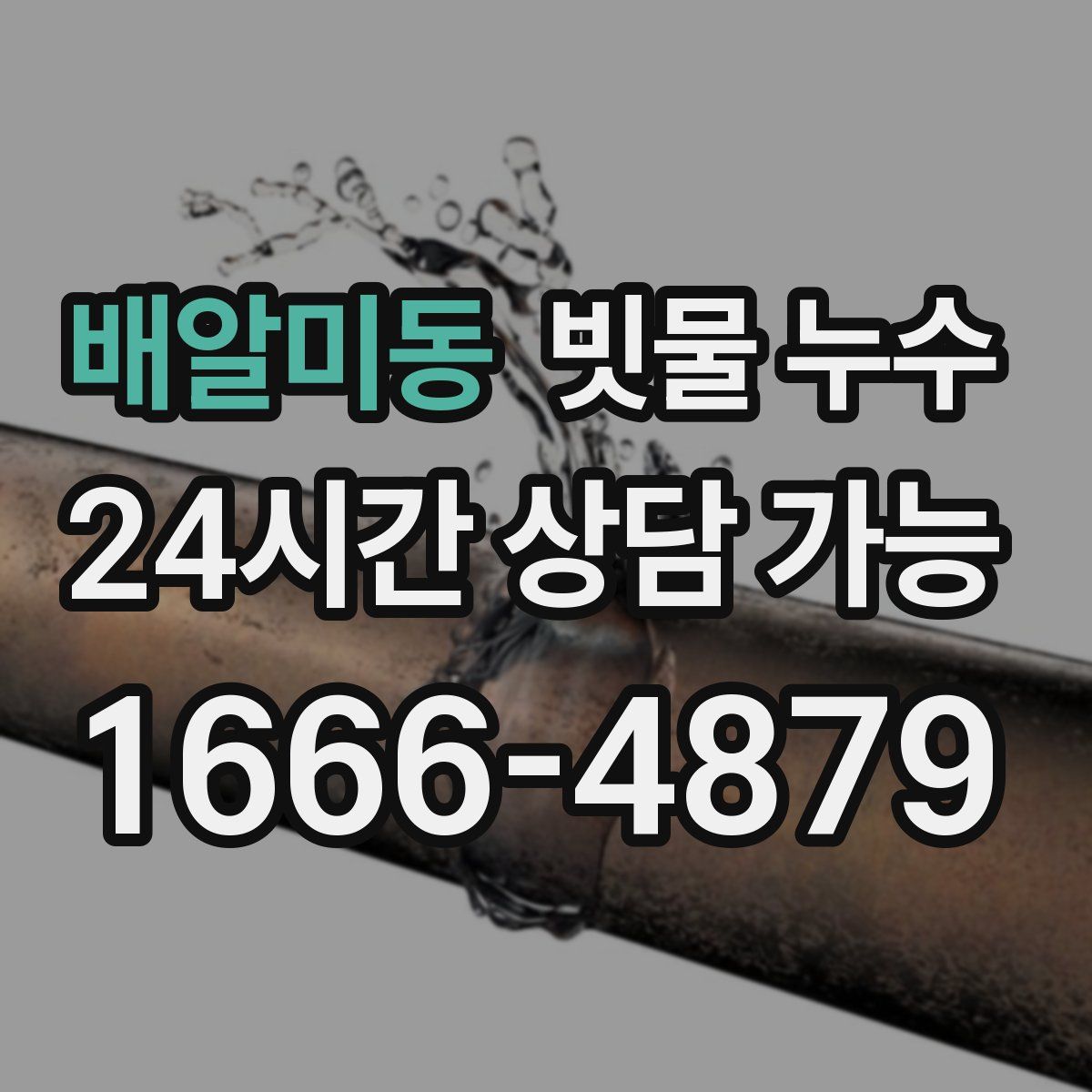 배알미동 빗물 누수