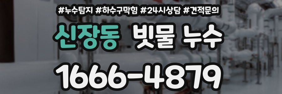 신장동 빗물 누수