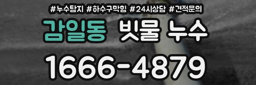감일동 빗물 누수