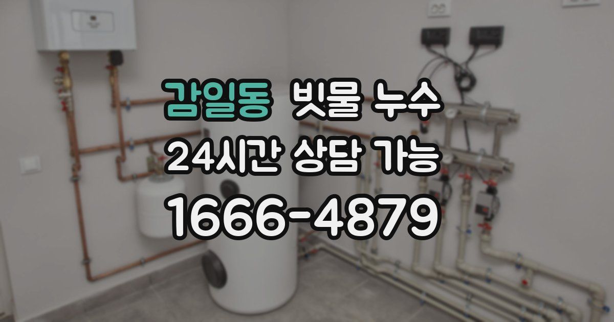 감일동 빗물 누수