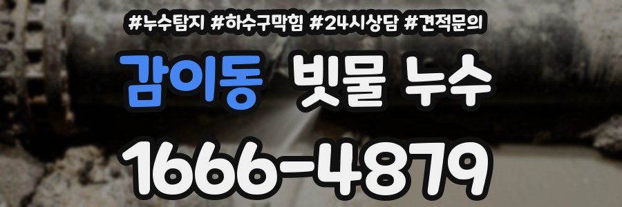 감이동 빗물 누수