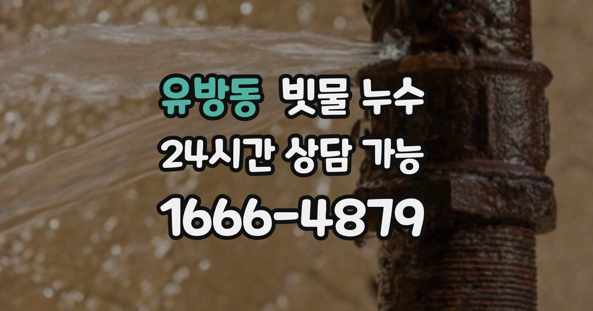유방동 빗물 누수