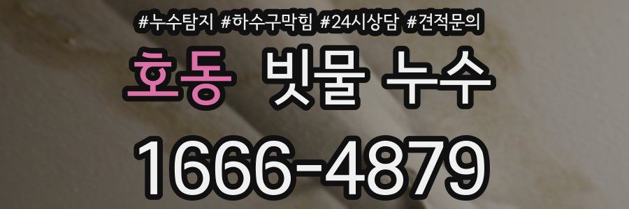 호동 빗물 누수