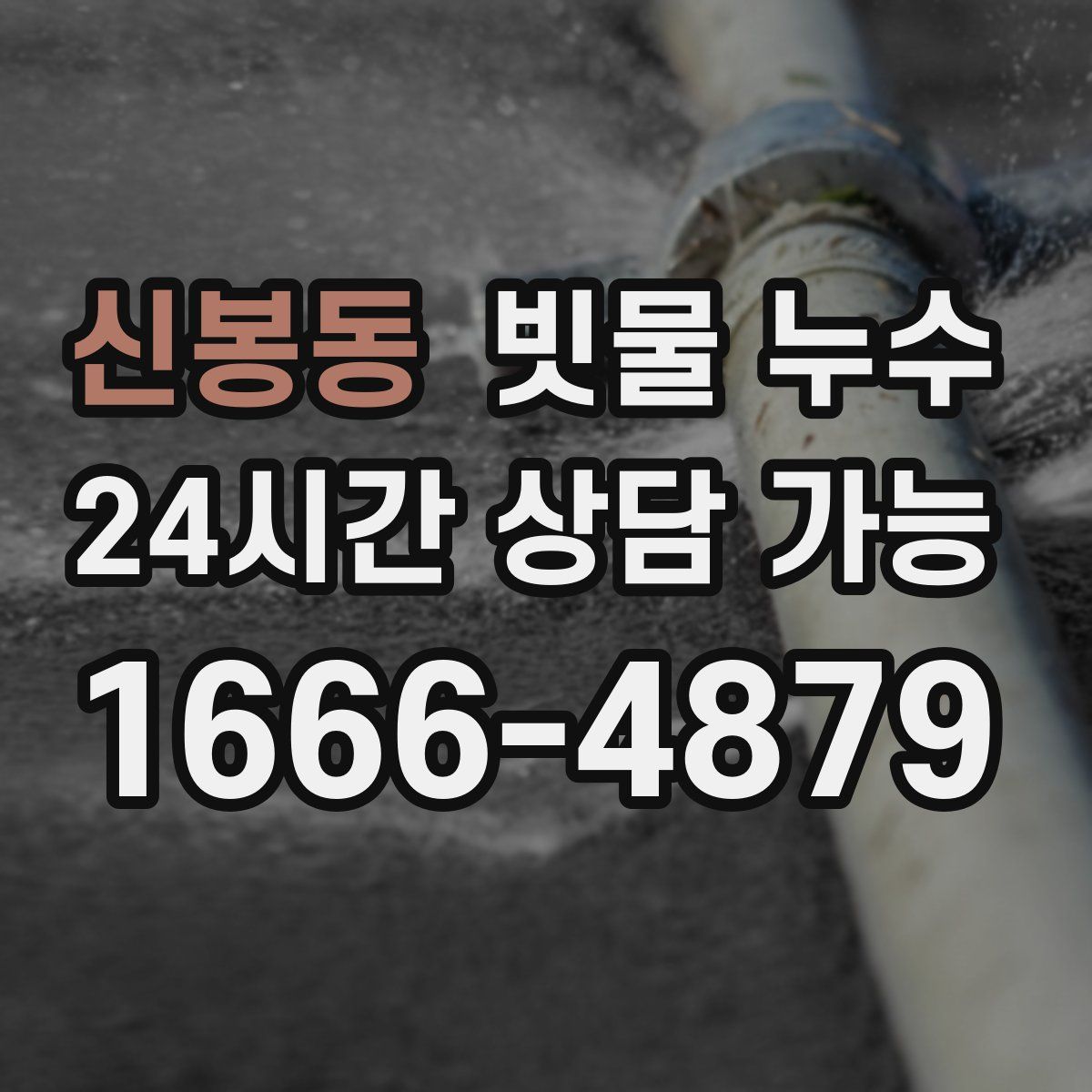 신봉동 빗물 누수