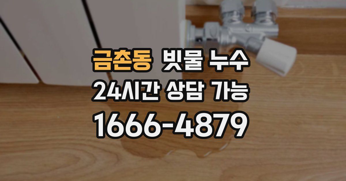 금촌동 빗물 누수