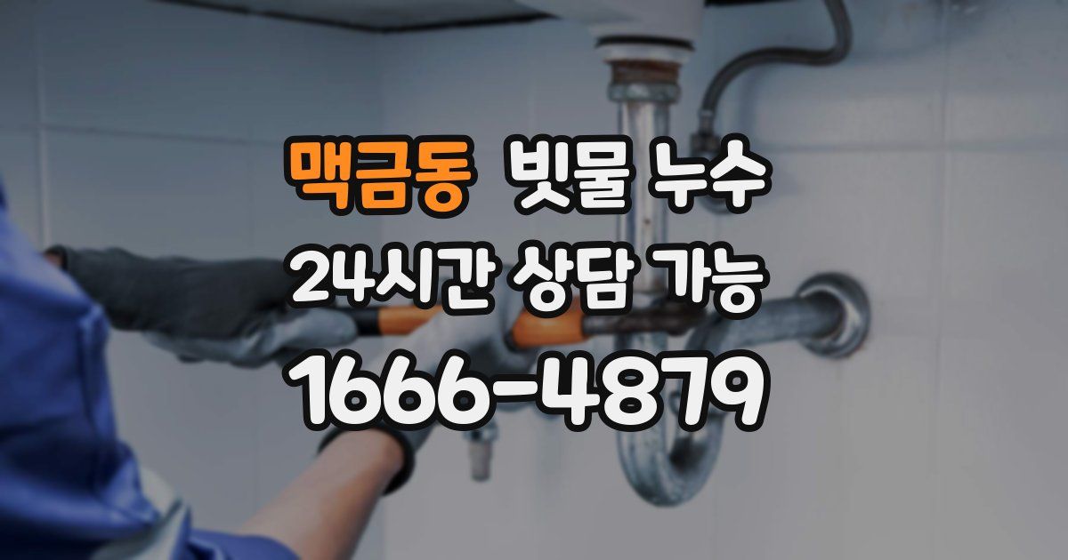 맥금동 빗물 누수