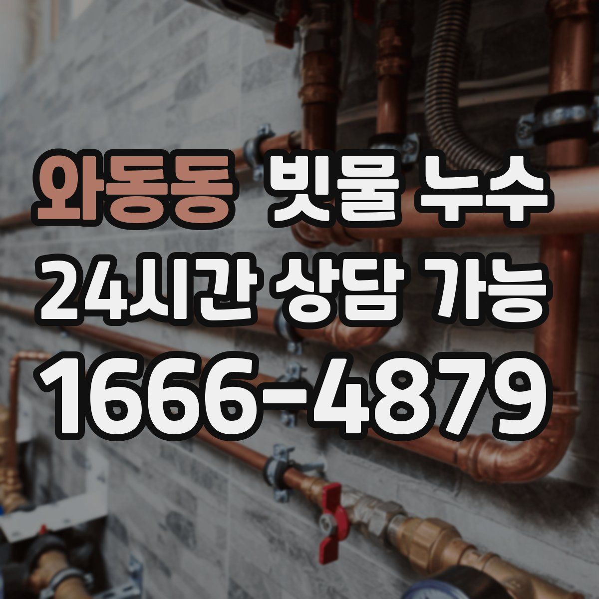 와동동 빗물 누수
