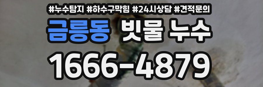 금릉동 빗물 누수