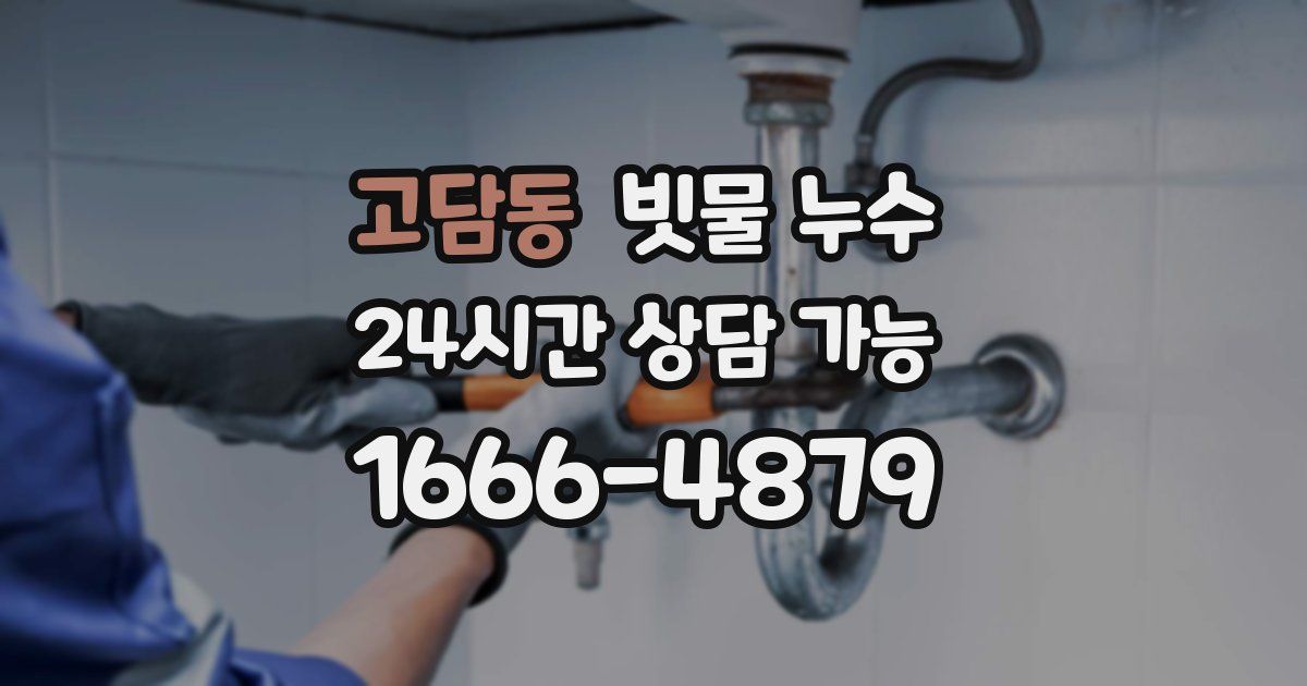 고담동 빗물 누수