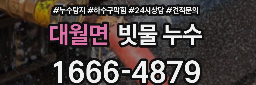 대월면 빗물 누수