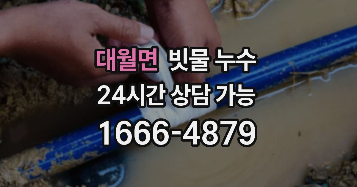 대월면 빗물 누수